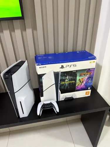 PS5 SLIM MÍDIA DIGITAL E FÍSICA 1TB