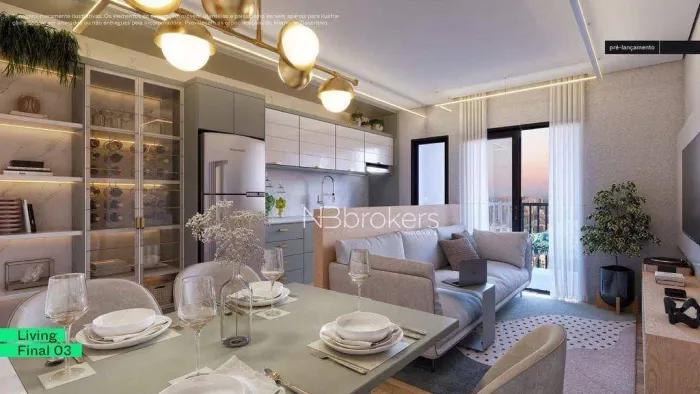 Apartamento com 2 dormitórios à venda, 56 m² por R$ 576.900,00 - Novo Mundo - Curitiba/PR