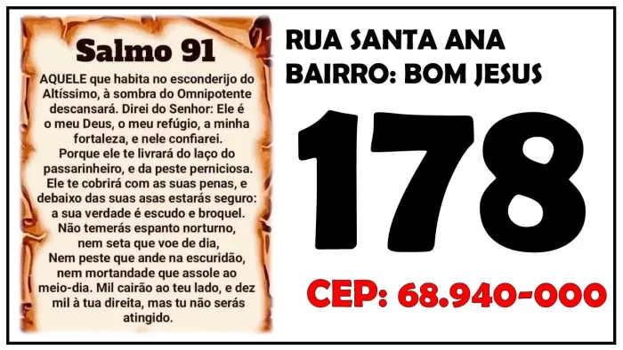 Placas de acrílico contento o endereço de sua residência!