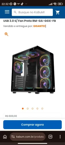 GABINETE GAMER AQUÁRIO 