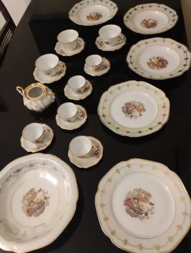 CONJUNTO PORCELANA MAUÁ "ORIENTAL/GUEISHA" VINTAGE