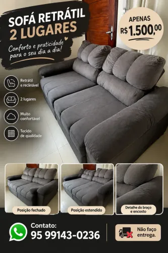 Sofá retrátil 