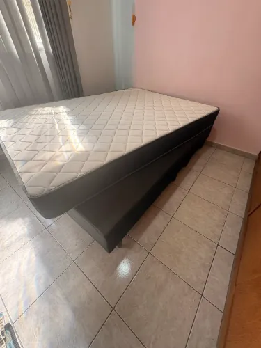 Cama box e colchão Ortobom