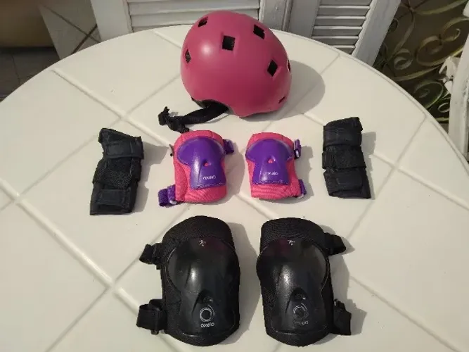 Kit De Proteção Infantil Oxelo Tamanho Xp Capacete 47/52cm