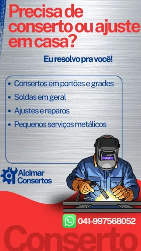 Serviço na porta serralheiro