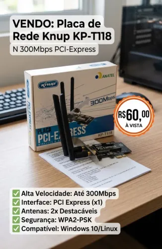 Placa PCI express wireless 