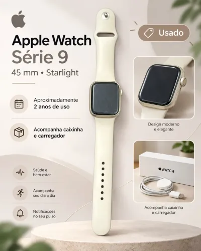 APPLE WATCH SERIES 9 - 45MM - STARLIGHT