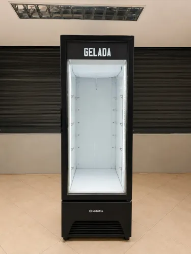 Cervejeira Vitrine Metalfrio 572 Litros VN50AH Optima Frost Free, Preto, 220V