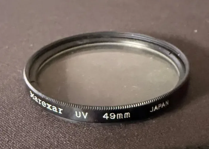 filtro UV Marexar de 49 mm (fabricado no Japão)