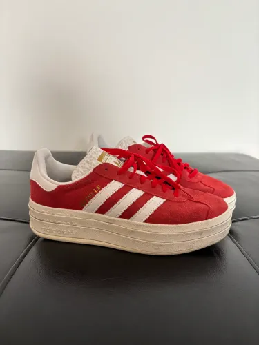 Tênis feminino Adidas Gazelle Bold Red Cloud White 38