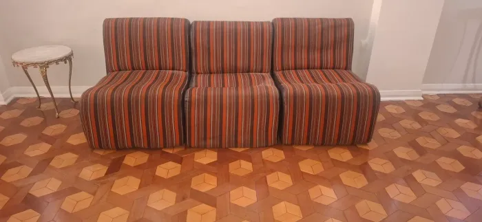 Sofá de modulo vintage dos anos 70