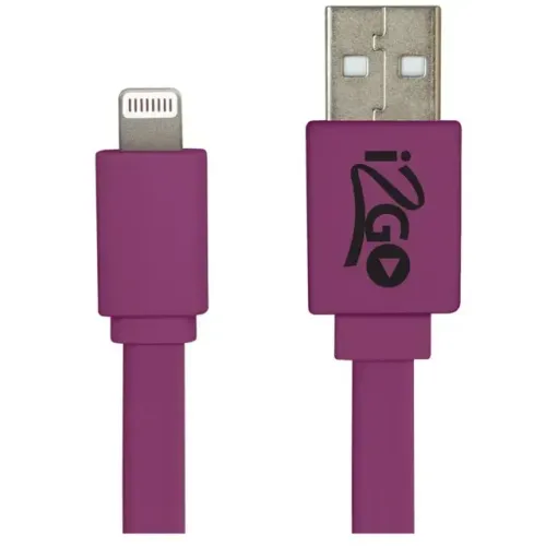 Cabo Lightning MFi 1.2mts Roxo i2GO Frete Grátis