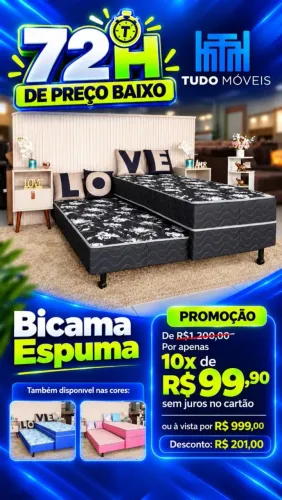 Bicama Espuma Solteiro Padrão