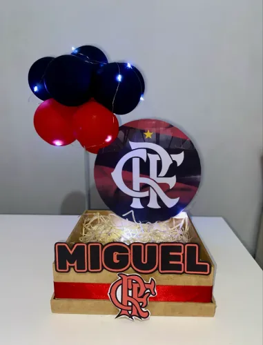 Festa na caixa cesta em mdf