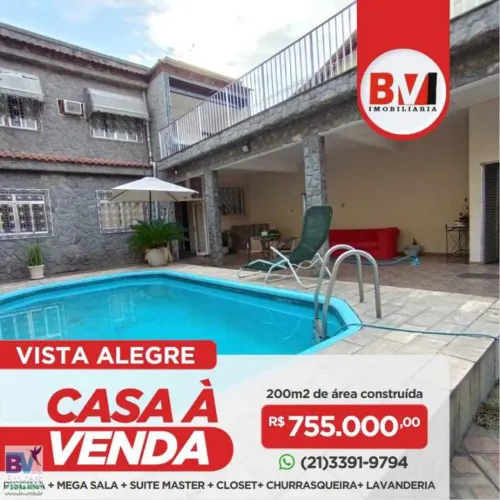 Casa com 2 dorms, Vista Alegre, Rio de Janeiro - R$ 755 mil, Cod: 2251