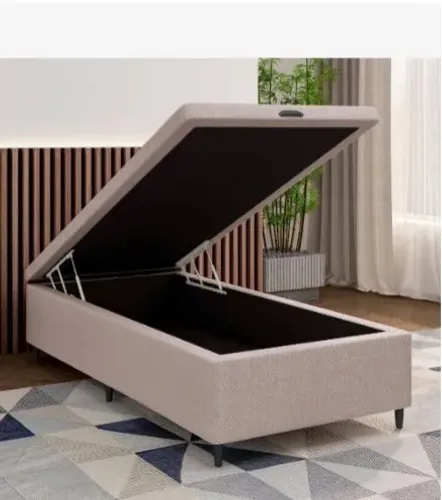 Base Cama Box Baú Solteirão 1,08x1,88, Preço de Fábrica Pague na Entrega, Cartão 12x!