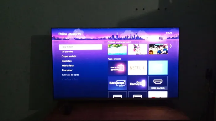 Philco Roku De 50 polegadas HD 2 meses de uso tudo funcionando