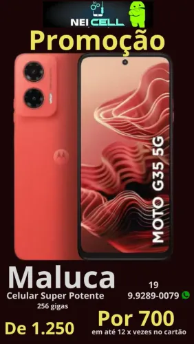 Celular motorola g 35 semi novo