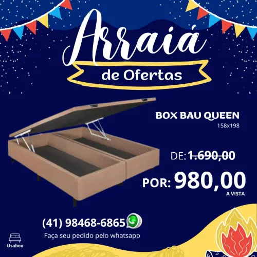 BOX BAU QUEEN - MÊS DE OFERTA