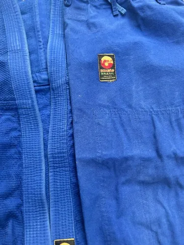 Kimono Judô A3 Dragão Ouro Azul Original - Pouquíssimo uso