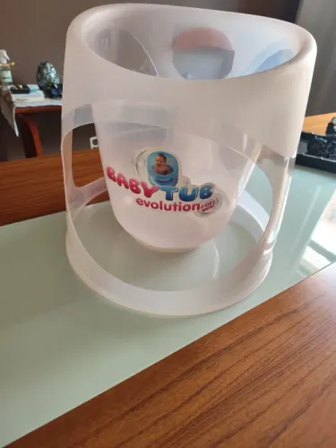 banheira ofuro baby tub evolution rosa