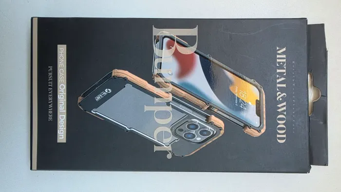Kit Capas Iphone em Madeira e Metal