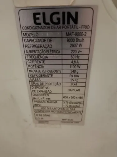 AR CONDICIONADO PORTÁTIL 9 MIL BTUS