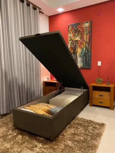 Super promoção - Base Box Bau Solteirão Blindada! NOVA - Direto da Fábrica, Cartão 12x!