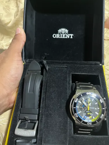 Relógio orient seatech titanium