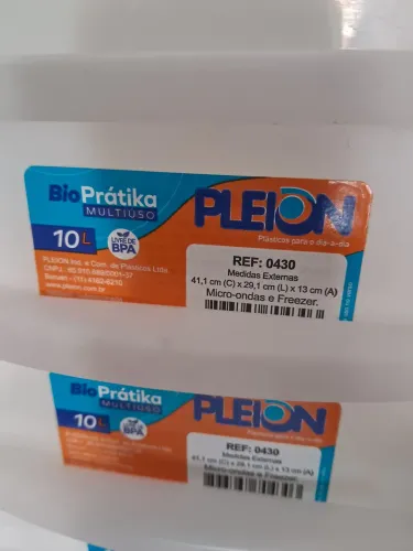 Caixa plástica 10l multiuso micro-ondas e freezer unidade