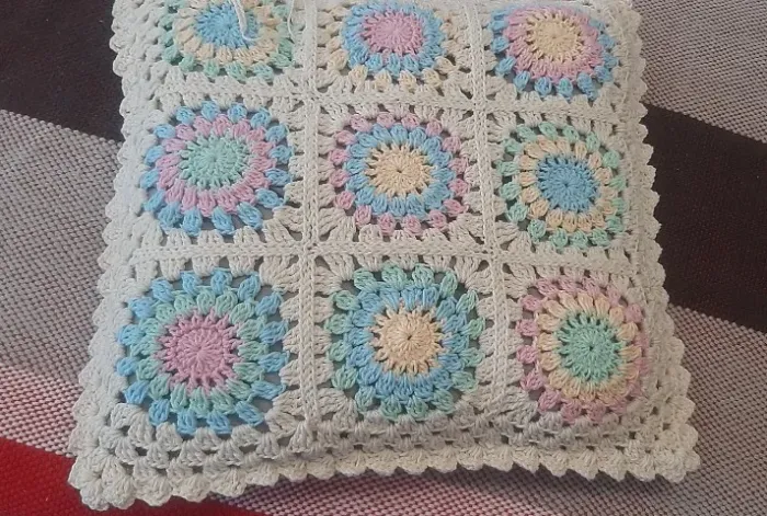 capas de almofada em croche - fio 100% algodão