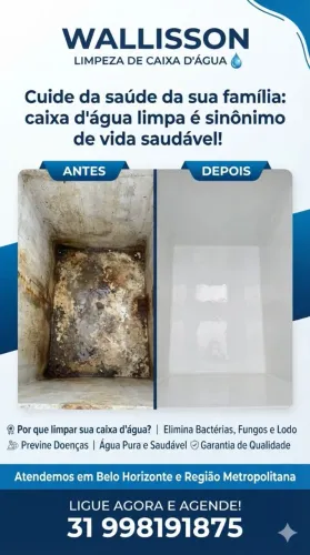 Limpeza de caixa de água