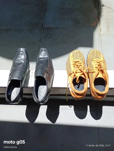 Negocio um sapato social masculino e uma society Pênalti.