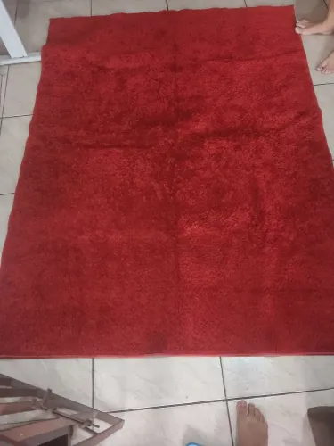Tapete vermelho felpudo de 2,00×1,50 ACEITO NEGOCIAR