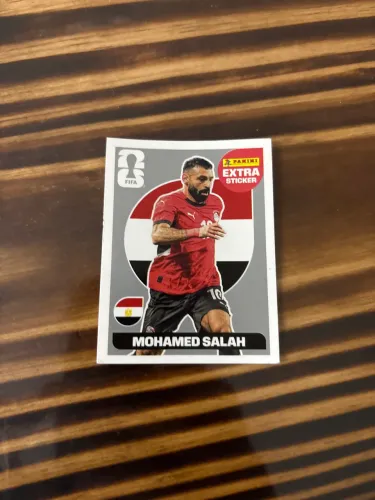 Figurinha extra sticker panini prata mohamed sala