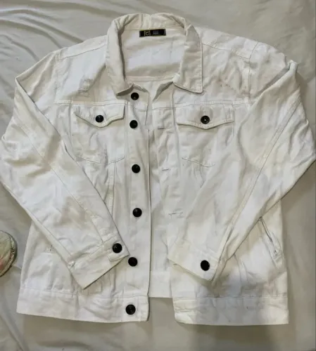 Jaqueta Jeans Branca