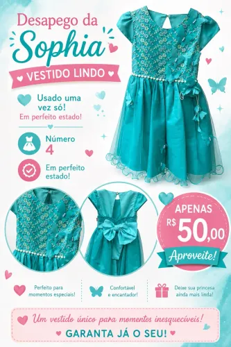 Vestido Infantil de festa