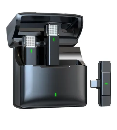 Microfone Ep033ah2 Sem Fio Duplo USB-C (Novo/Lacrado)