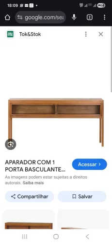 Aparador Mascavo tok stok basculante