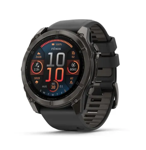 Relógio Garmin Fenix 8 Amoled 010-02905-20 de 51MM com 32GB / 10 Atm / Wi-Fi - Black