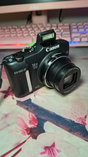 (RESERVADA)Câmera digital Canon sx160 is 16 mp( COMPLETA)