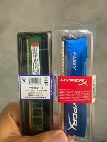 Memória Ram DDR3 PC 8GB 1600Mhz - Kingston ou HyperX