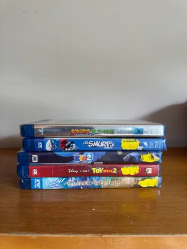 Coleção BluRay 3D infantis lacrados