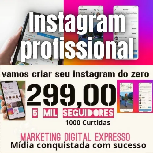 Criamos seu instagram profissional 