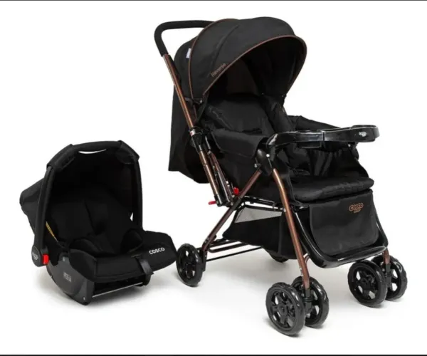 Carrinho de bebê + bebê conforto