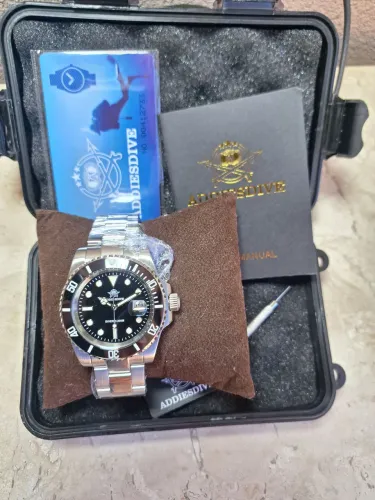 Relógio Addiesdive Diver 200m Estilo Submariner - Novo na Caixa