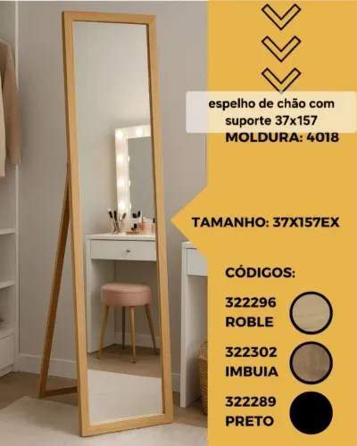 Espero de chão com suporte 