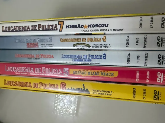 DVD Coleção Loucademia de Polícia 1984/1994 Dublado HD720p