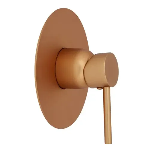 Acabamento para Registro Monocomando para Ducha Redondo Rose Gold 3/4" Fani