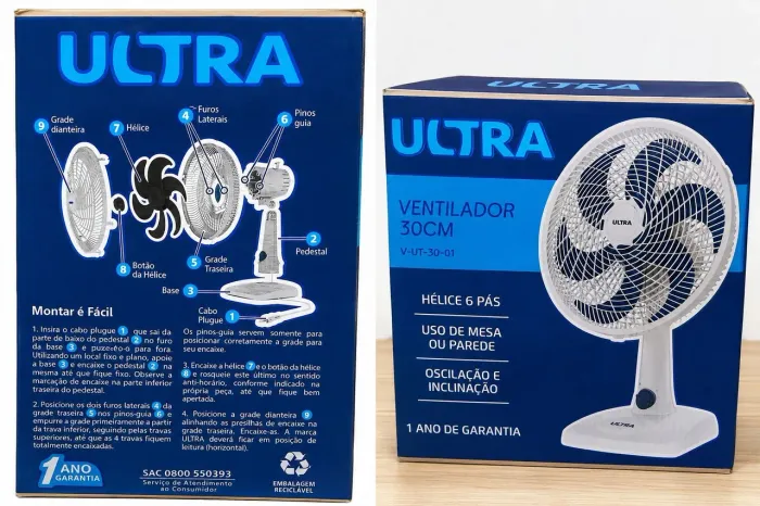 Ventilador Mondial 30cm
